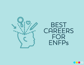 blog cover with icon and text best careers for enfp personality type