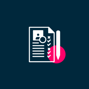 Icon of a skill assessment taken by a candidate for a job