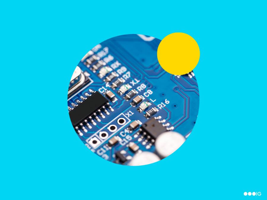 An image of a semiconductor, which the United States is investing in heavily